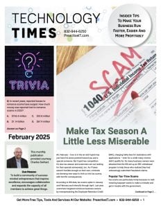 technology newsletter front page