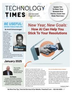 technology newsletter front page